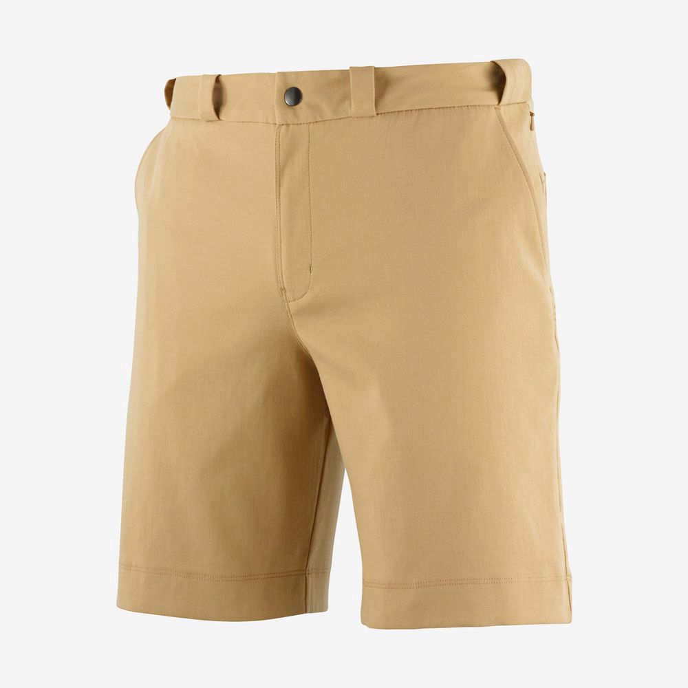 Salomon Singapore Mens Shorts - OUTLIFE CHINO M Khaki | 01627-GCSU